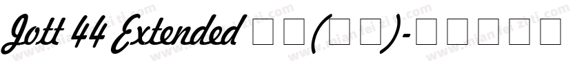 Jott 44 Extended 常规(西方)字体转换